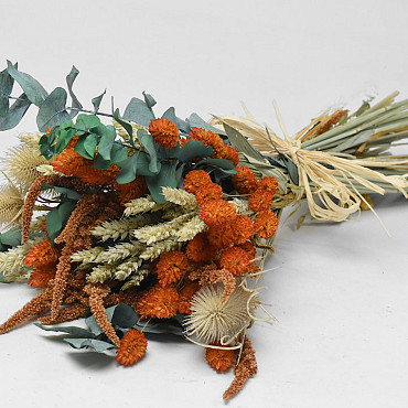 Feldstrauß Natur/Orange 55cm