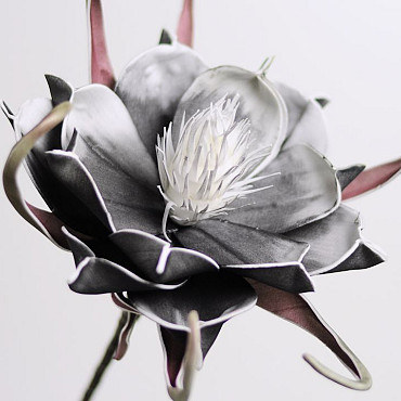 Blume Schaumstoff Schwarz, D 20cm