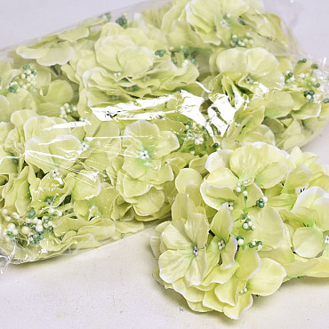 Hydrangea Head D14cm Green