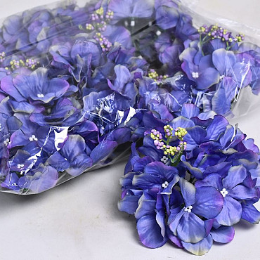 Tête d'Hortensia D14cm Bleu/Violet