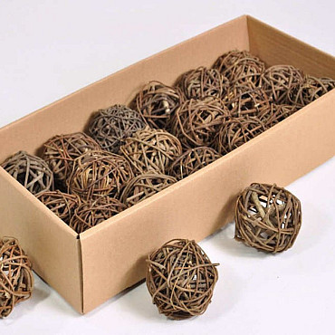Brown Brunch Ball 6cm 18-Pack