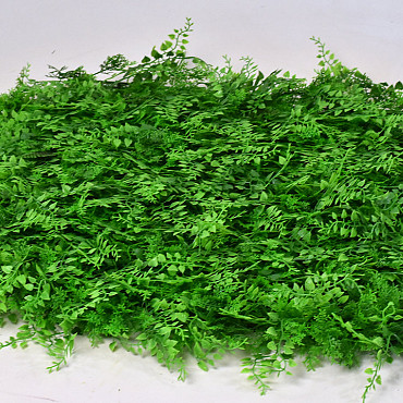 Green Plant Mat Fern/juniperus 50x50cm
