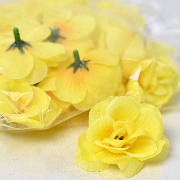 Mini Rose D5cm Yellow