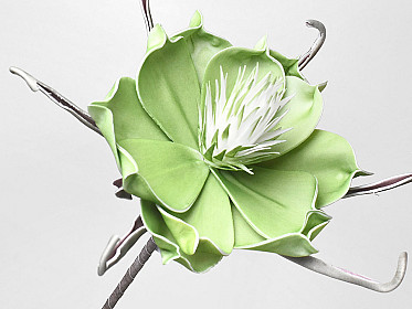 Blume Schaumstoff Grün, D 20cm