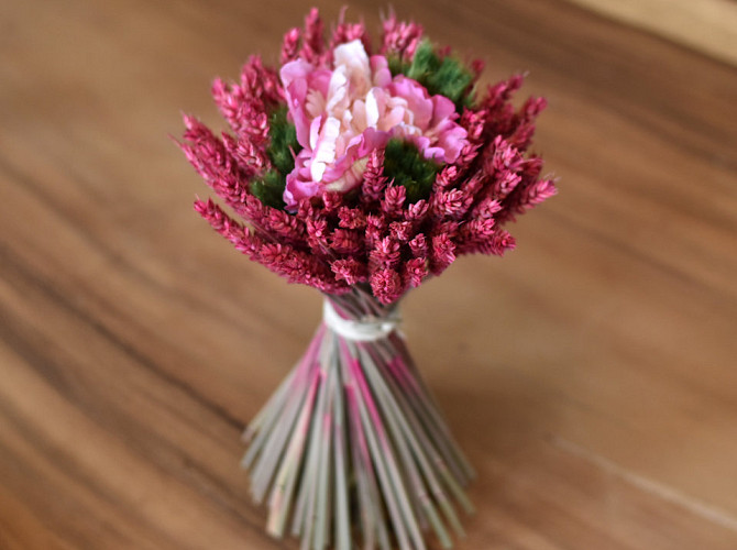 Bouquet Séchée d16cm rose