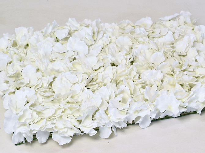 Panneau de fleurs 60x40cm Blanc
