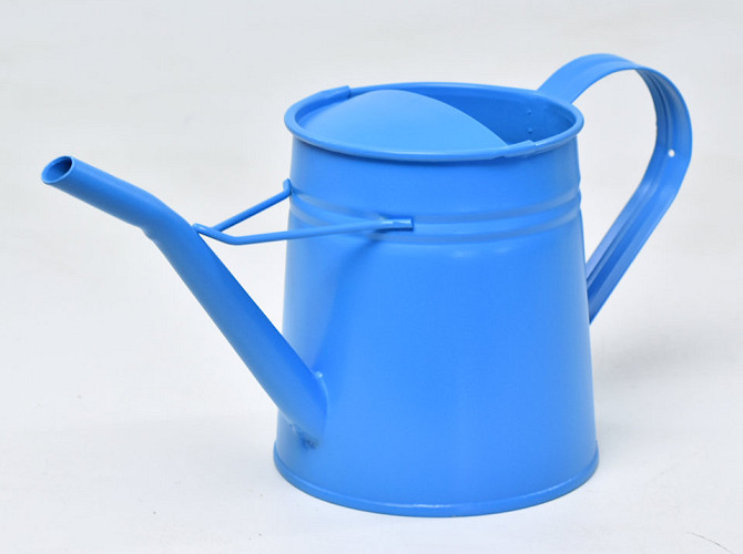 Watering Can H14cm Blue