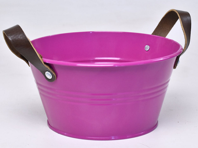 Planter Zinc H12cm Fuchsia