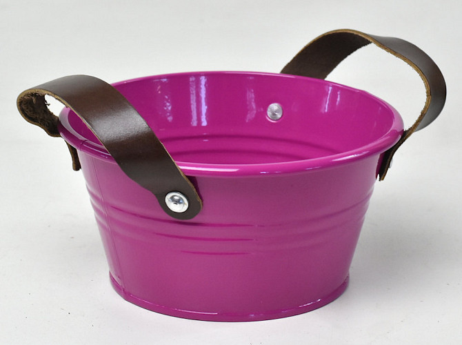 Planter Zinc H10cm Fuchsia