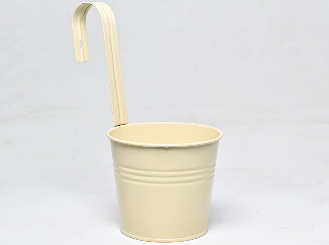 Hanging Planter Zinc H11/H29cm Cream