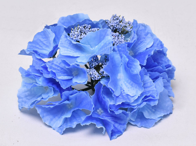 Tête d'Hortensia D16cm Bleu