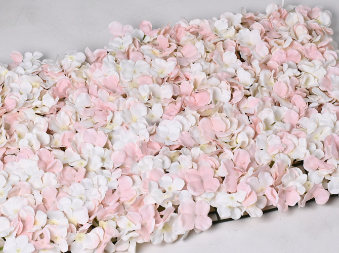 Panneau de fleurs 60x40cm Rose-Crème