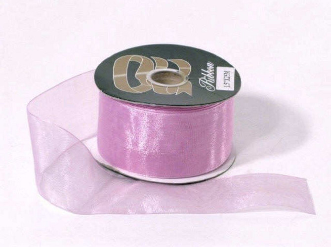 Organza Band Rosa 37mm 25m
