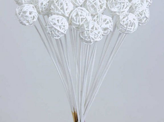 Brunch Ball on 50cm stem white