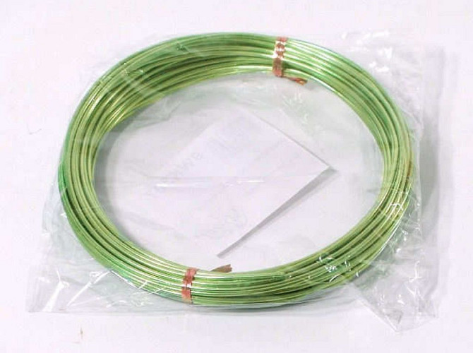 Aluminum Wire Apple-Green 12m