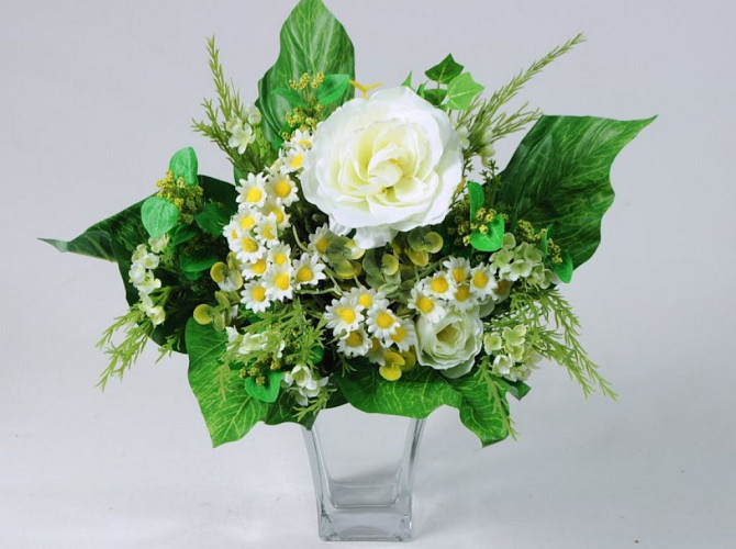 Strauss Weisse Rose 28cm