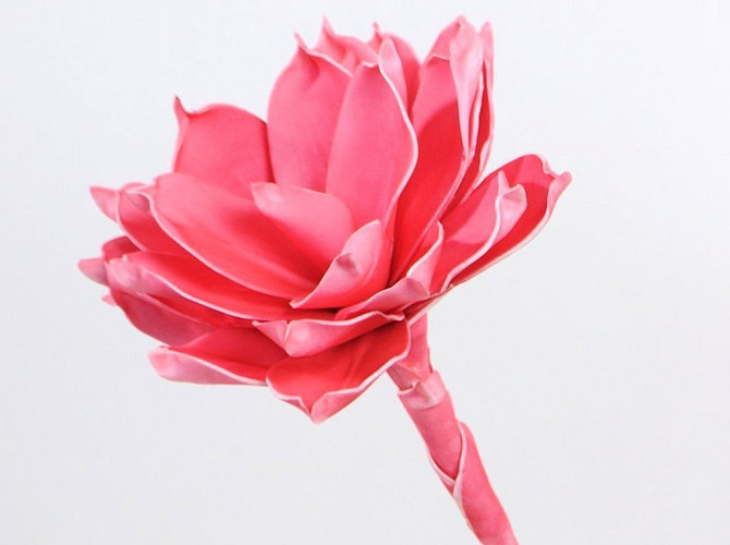 Fleur en mousse 68cm rose