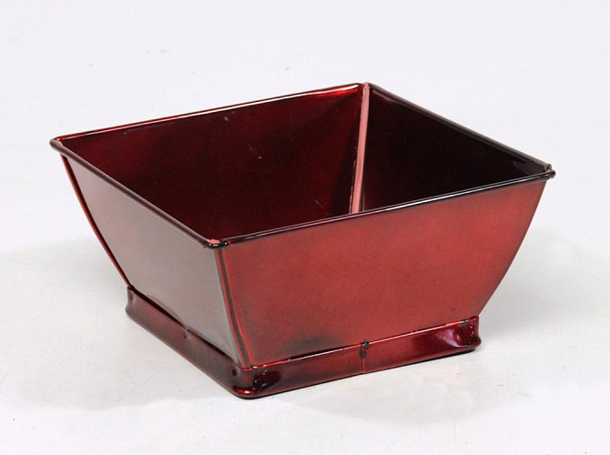 Planter Zinc 15cm red