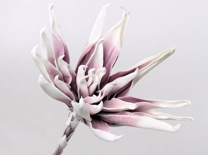 Blume Schaumstoff Weiß/Lila, D 35cm
