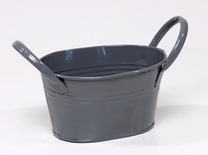 Planter Zinc Grey 14cm