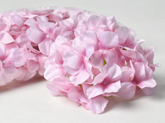 Hydrangea Head D16cm Pastel Pink