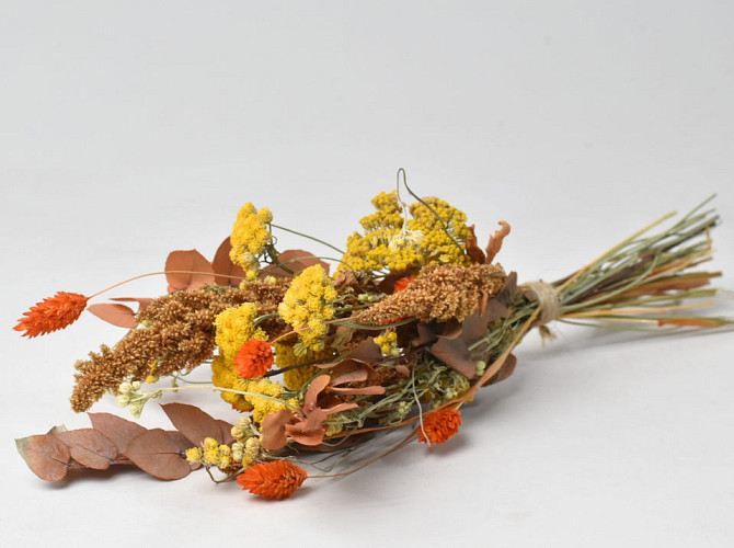 Dried Flower Bouquet Orange/Yellow XL