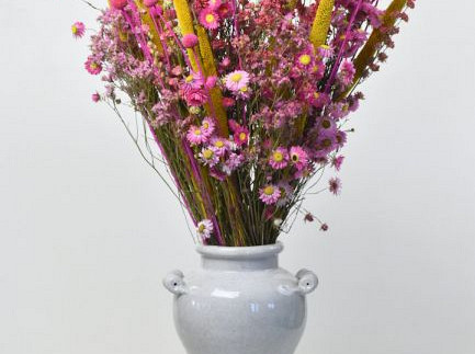 DIY Dried Flower Bouquet XL Pink/Yellow