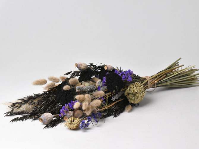 Dried Flower Bouquet Purple 60cm