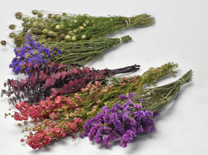 DIY Dried Flower Bouquet Purple/Pink XL
