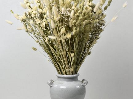 Bouquet de fleurs séchées XL Naturel/Blanc