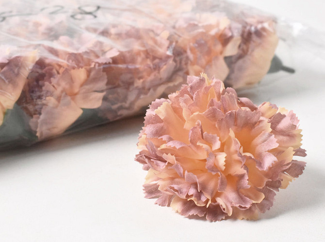 Carnation Pale Peach D9cm