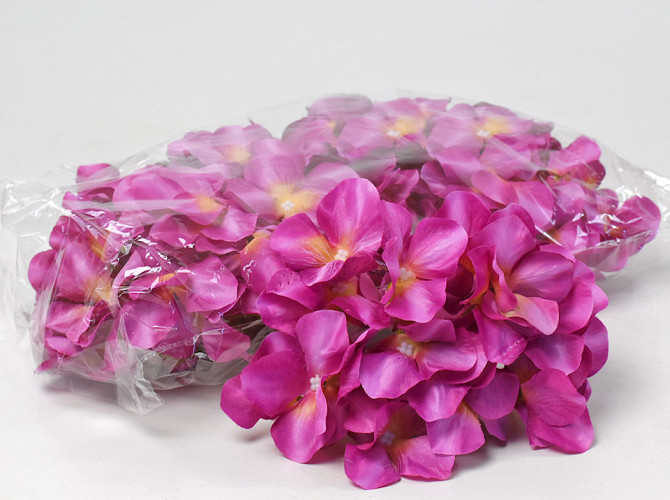 Hydrangea Head D16cm Purple