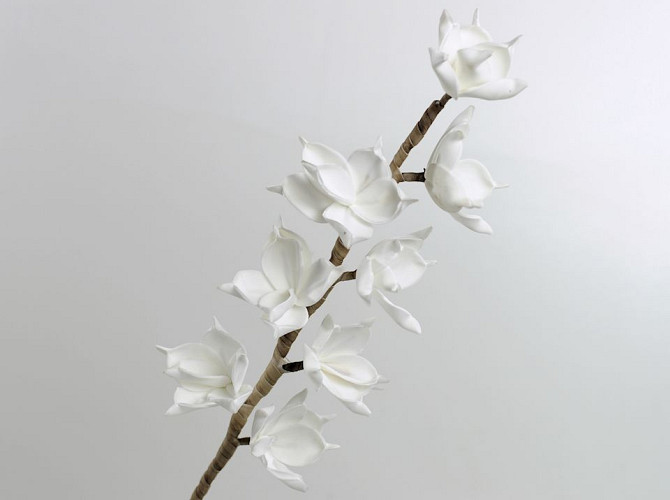 Schaumstoff Blüte Weiß, D 11cm