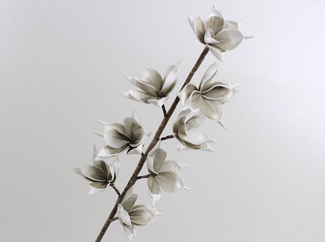 Foam Blossom White/Grey, D 11cm