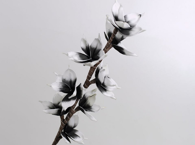 Foam Blossom 75cm White/Charcoal
