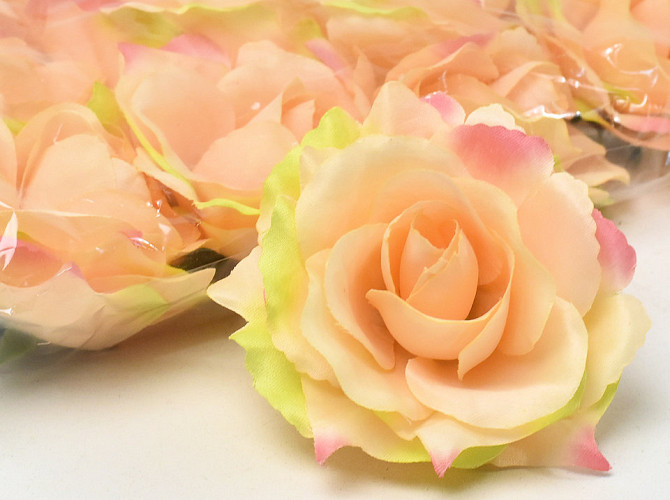 Rose Satin D11cm Peach/Pink