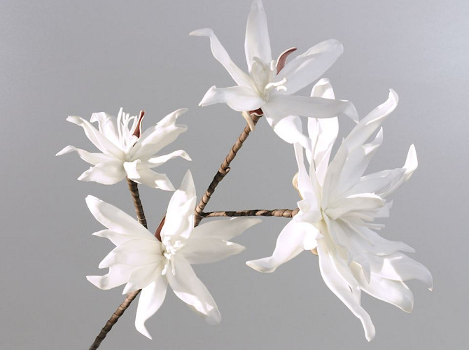 Fleurs en mousse Blanc 85cm 