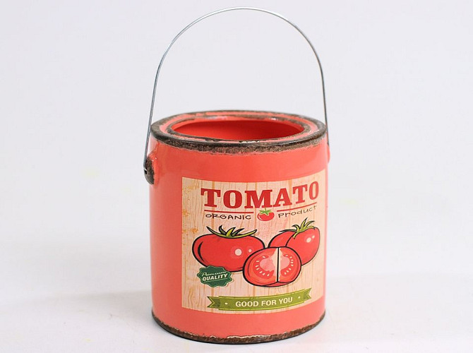 Ceramic Can Tomato H12