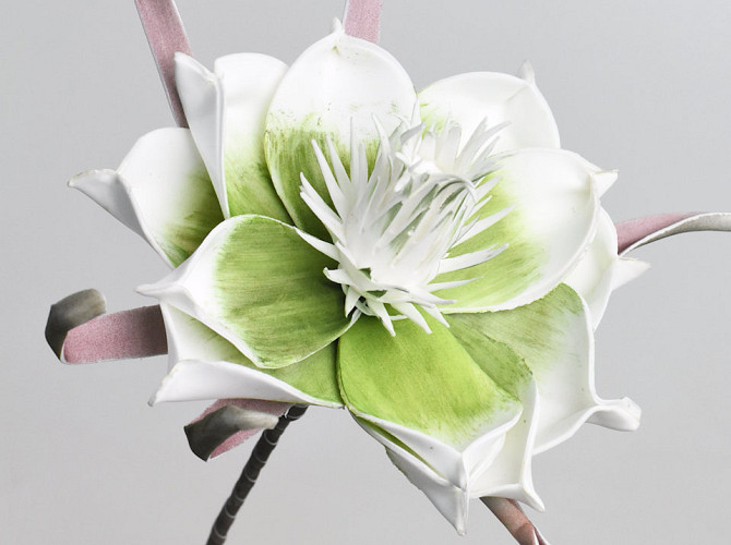 Foam Flower Green, D 20cm