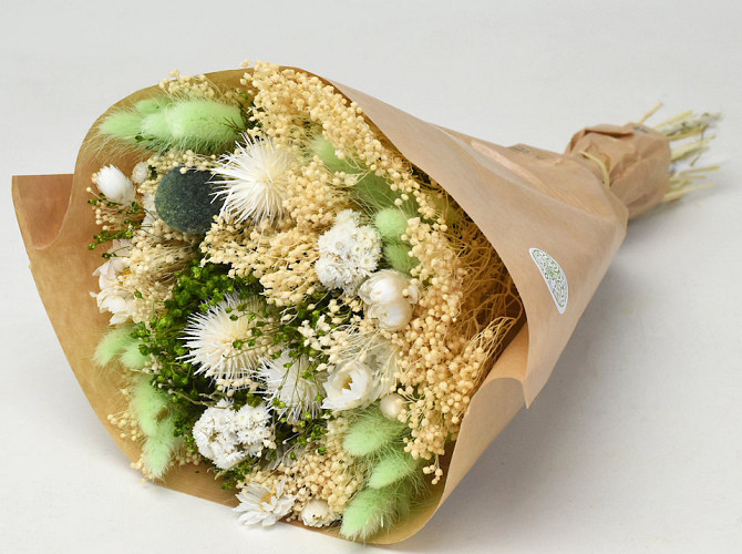 Dried Flower Bouquet Green 40cm