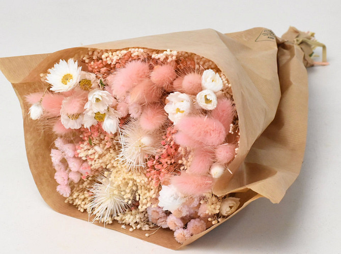 Dried Flower Bouquet Pink 40cm