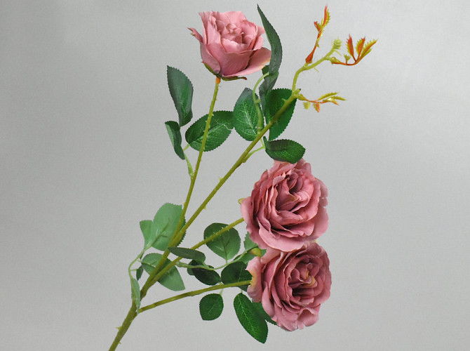 Artificial Wild Rose Mauve 80cm 