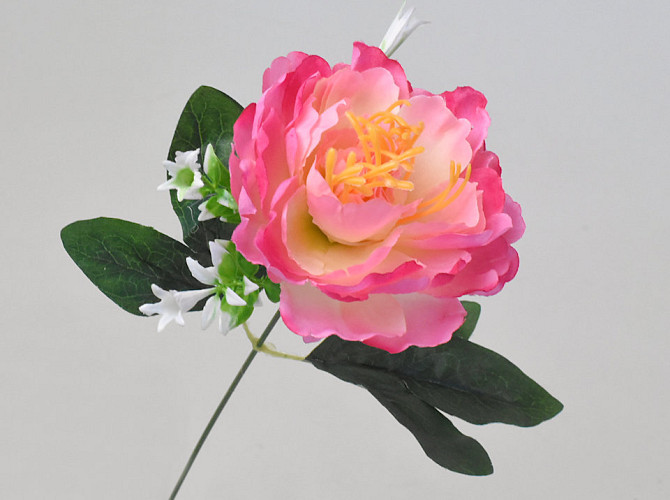 Artificial Peony Dark Pink 38cm 
