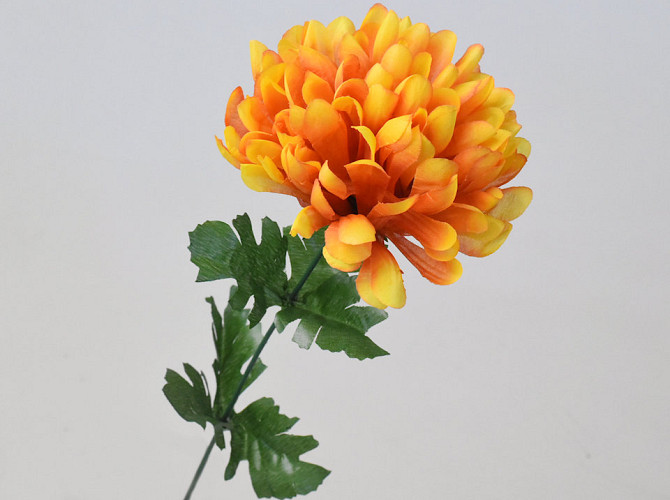 Künstliche Chrysantheme Orange 52cm 