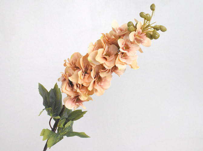 Artificial Delphinium Peach 86cm 