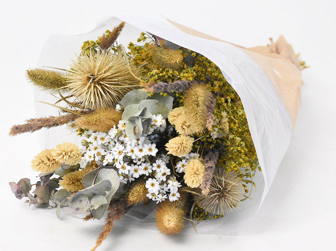 Dried Flower Bouquet Natural 50cm