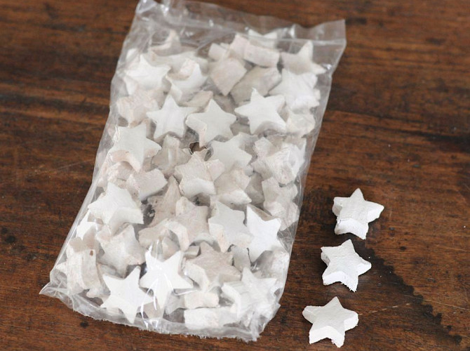 Coco Star White 3cm 100pcs