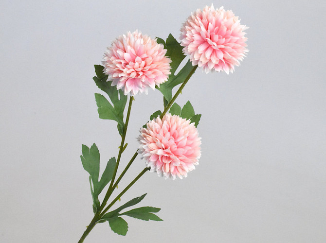 Artificial Chrysanthemum Light Pink 66cm 