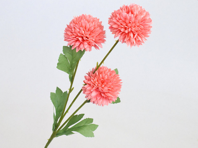 Künstliche Chrysantheme Lachs 66cm 