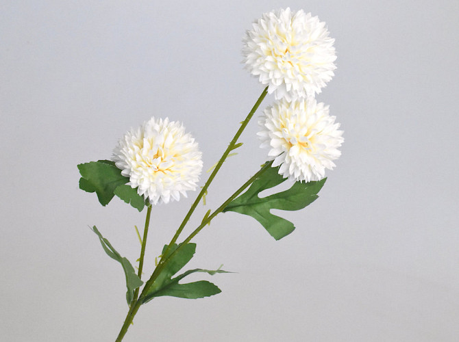 Künstliche Chrysantheme Weiß 66cm 